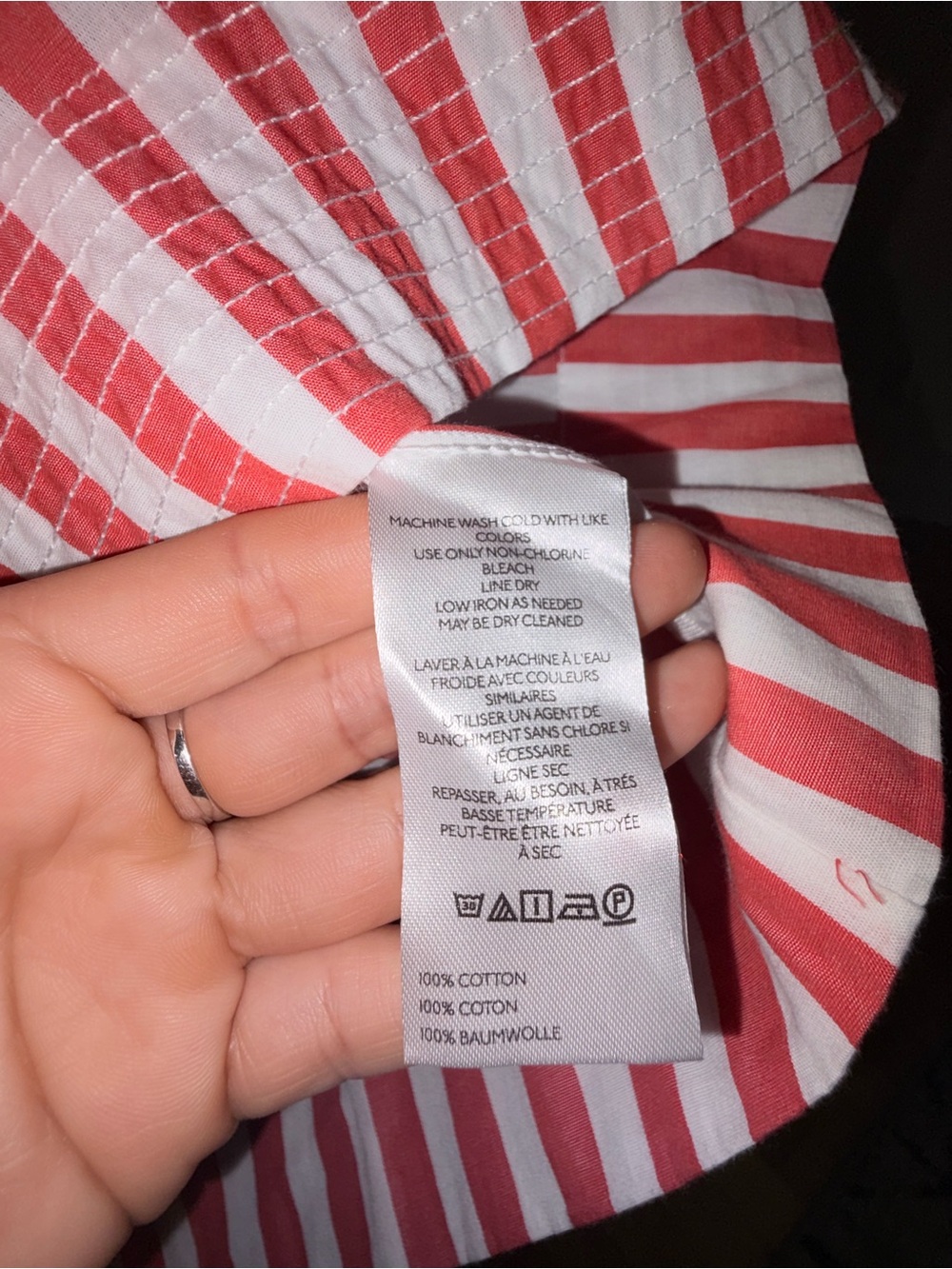 New Anthropologie  Red Striped Women’s Top - Picture 6 of 6